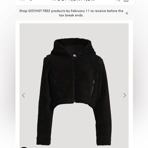 Alo yoga teddy faux fur jacket S
